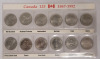 1992 (1867-) Canada 125 Quarter 25-Cent Sets - Two (2) Complete Sets . - 2