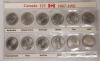 1992 (1867-) Canada 125 Quarter 25-Cent Sets - Two (2) Complete Sets . - 2