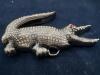 Wildlife Rhinestone Large Alligator Belt Buckle - 5