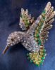 Hummingbird Rhinestone Pendant Brooch Butterfly Birds - 3