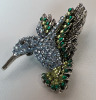 Hummingbird Rhinestone Pendant Brooch Butterfly Birds - 6