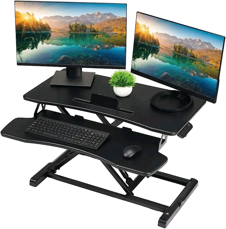 New TechOrbits Standing Desk Converter – Rise-X Pro,