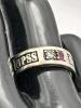 Gorgeous 10K White Gold Ring Jostens with Diamond, Ruby & Engraved Name: Size 9. - 2