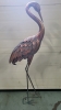 New Metal Heron Garden Art - 48in Tall - 2