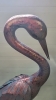 New Metal Heron Garden Art - 48in Tall - 3