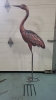 New Metal Heron Garden Art - 48in Tall - 6