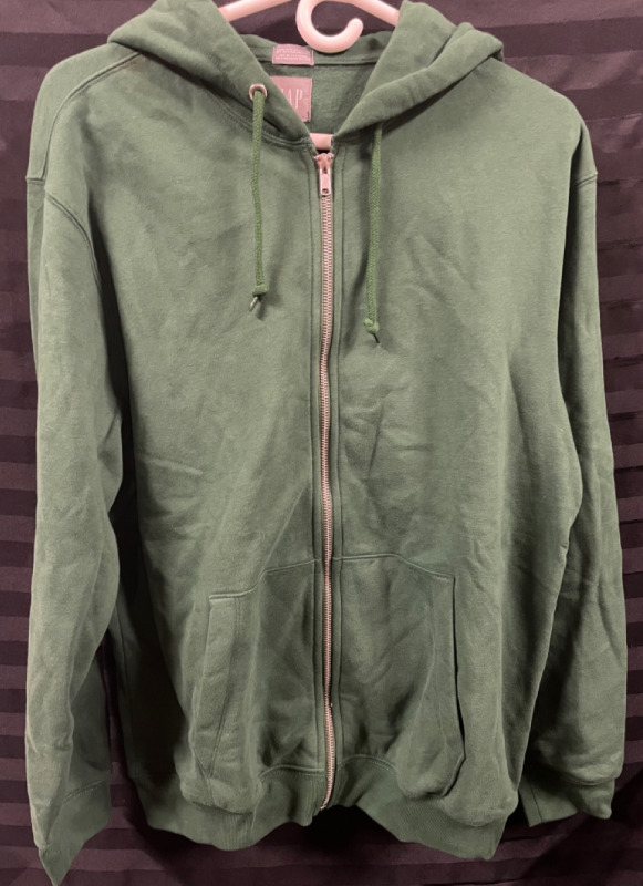 NEW with tags Gap Zip up green hoodie size medium