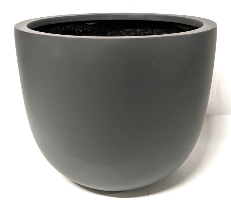 New GREEN THEORY Lightweight Fiberglass Planter Measures 12" Tall, 15" Diameter