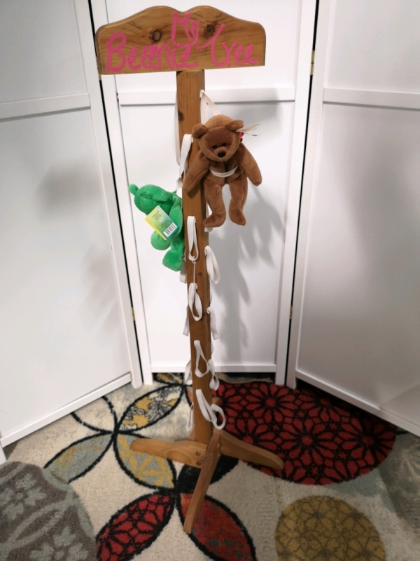 Wooden Beanie Baby Stand