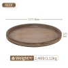 New Hanobe Decorative Round Tray - 17.7" diameter