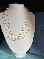 Fresh Water Floating Pearl Necklace Lia Sophia Boxed