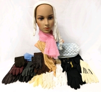 Vintage Gloves & Scarves : Leather Lace ++