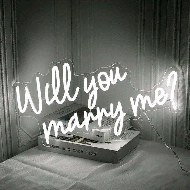 LED Neon Sign " Will You Marry Me? "