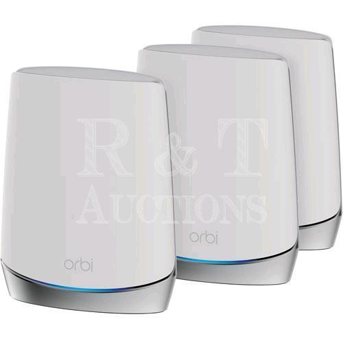 New NETGEAR Orbi 8-Stream Tri-Band AX4200 Whole Home Mesh WiFi 6 System (RBK753S-100CNS) - 3 Pack