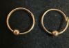 10K Gold Sleeper Hoop Earrings - 4