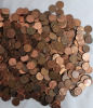 4.5lbs Canadian & USA Penny Lot . Various Years & Condition - 3