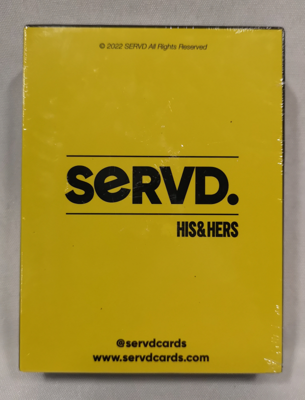 New SERVD Adult Card Game - 18+ needs 2 Players