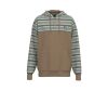 NEW MED "JIMMY" HOODY BROWN W/ CREAM MULTI COLOR STRIPES SKU: HH1194BRC - 3