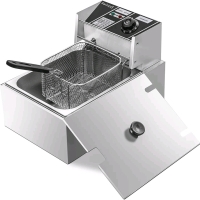 Swinod Countertop 6L Deep Fryer with Basket and Lid