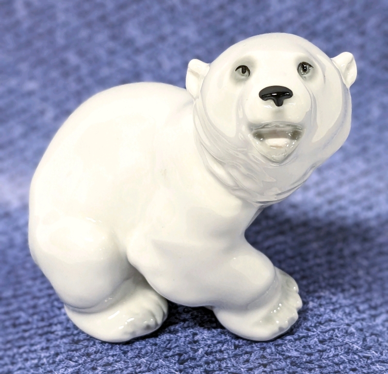 Vintage Lomonosov USSR Polar Bear Cub