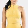 New ALPHALETE Women's Pulse Zip Tank Top Size: Large (Citrus)