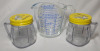 Pyrex 2-Cup Microwave Measuring Cup & 2 Osterizer Mini-Blend Container