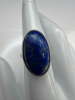 Vintage Lapis Lazuli Oval Sterling Ring - 5