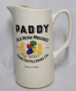 PADDY Old Irish Whiskey Cork Distilleries Co. Jug 7" tall