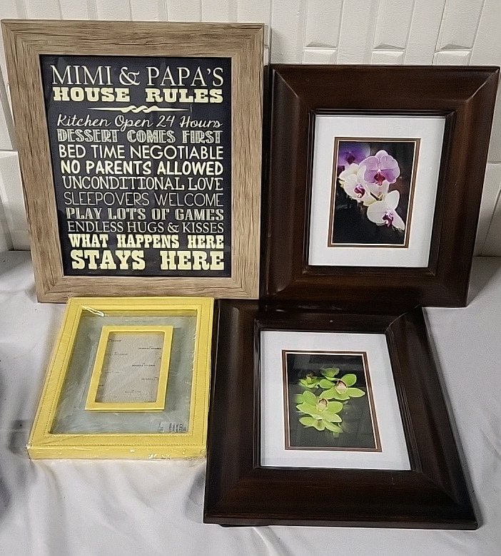 3 Pictures & New Picture Frame