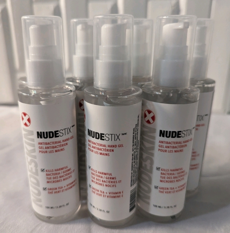 7 New Nudestix antibacterial handgel. 100ml each.