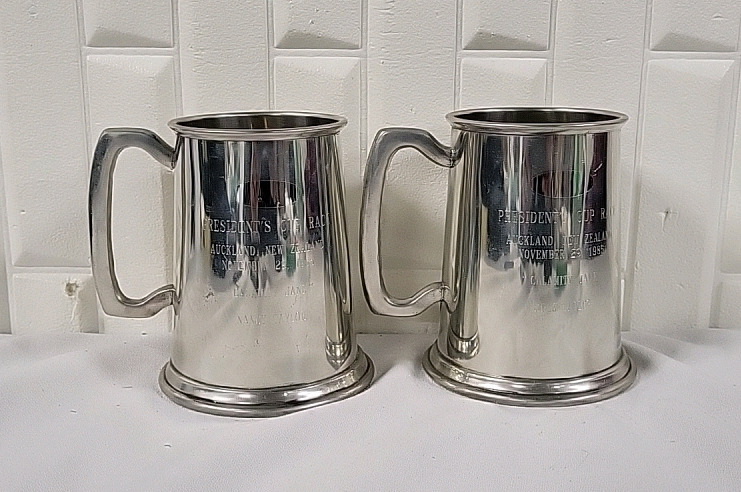 2 Vintage Steins - Presidents Cup New Zealand 1985