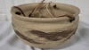 2 Pottery Bowls - 1 with Leather Straps For Hanging - 2