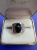 Chunky 925 Sterling Black Onyx Ring Size 11.5 - 2