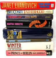 Vintage & Newer Hardcover Books : Agatha Christie , Robert Ludlum , Bill Cosby +