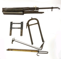 Vintage Folding Music Stand, Clip-On Music Sheet Holder. Slide Whistle & 2 Extra Trombone Parts