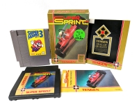 Vintage NINTENDO Entertainment System Games: Super Mario Bros. 3 & Tengen Super Sprint with Original Box, Sleeve & Booklet