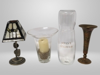 Candlelight, Decorations & Hydration: Stained Glass Candle Lamp, Bedside Carafe & More