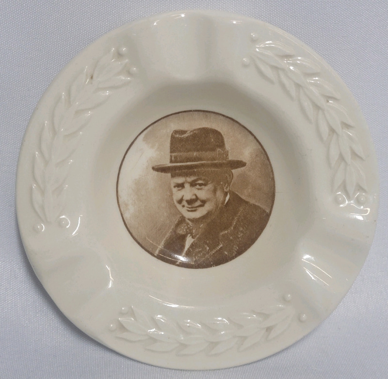 Royal Doulton " This was their finest hour " Sir Winston Churchill Ashtray , 4.5"