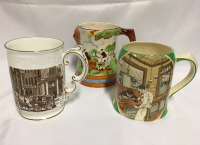 Three (3) Vintage England Mugs