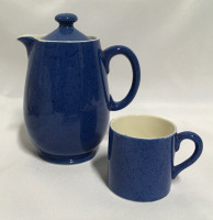 Moorcroft Blue Cup and Teapot