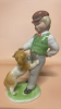 Gerold Porzellan Bavaria Figurine of Boy with Dog