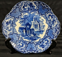 "Abby" Flow Blue Plate