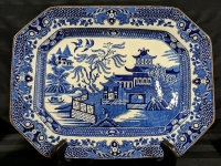 Burleigh Ware "Willow Pattern" 11" Platter.