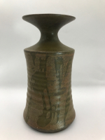 Mid Century Modern Stoneware Designs West Pottery Vase California 6 inches tall