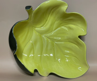 Carlton Ware Yellow / Black Leaf Dish