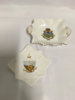 Two Shelley Crested China Dish England