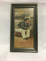 Antique American Sailor Watercolour