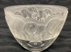 Nachtmann Bleikristall Frosted Glass Bowl with Elephants