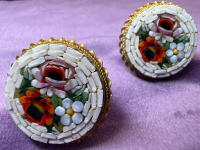 Micro Mosaic Italy Earrings