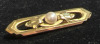 Antique 14K Gold 585 Pearl and Yellow Gold Brooch - 7